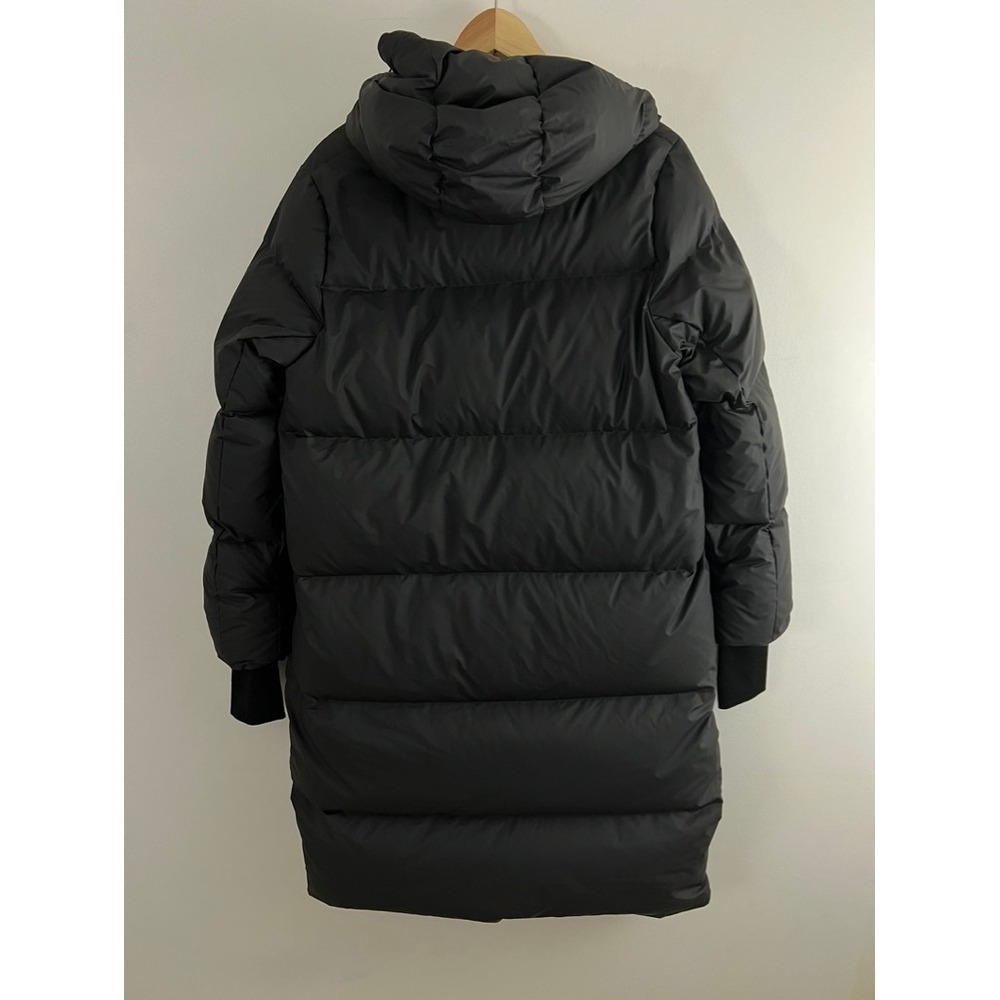 Pendleton Vancouver Puffer Jacket Womens M Black Hooded Long Down Fill Coat - Picture 3 of 14